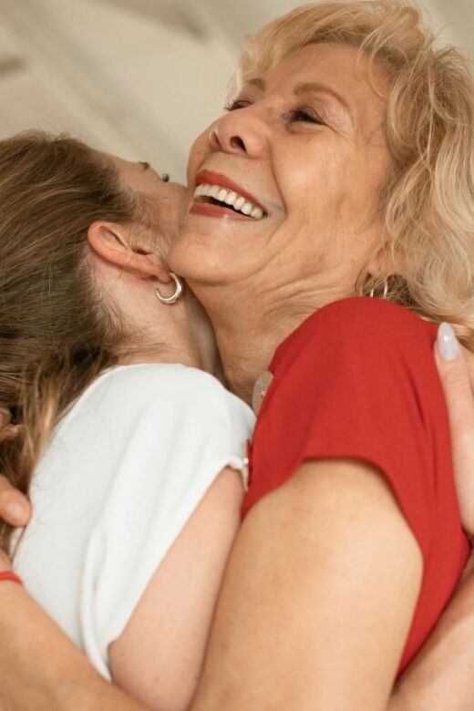 family overcoming caregiver guilt with in-home care support.